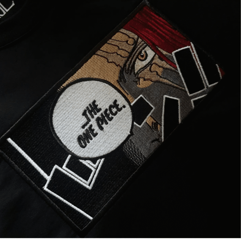 Shanks The One Piece Embroidery Design stitched by a customer