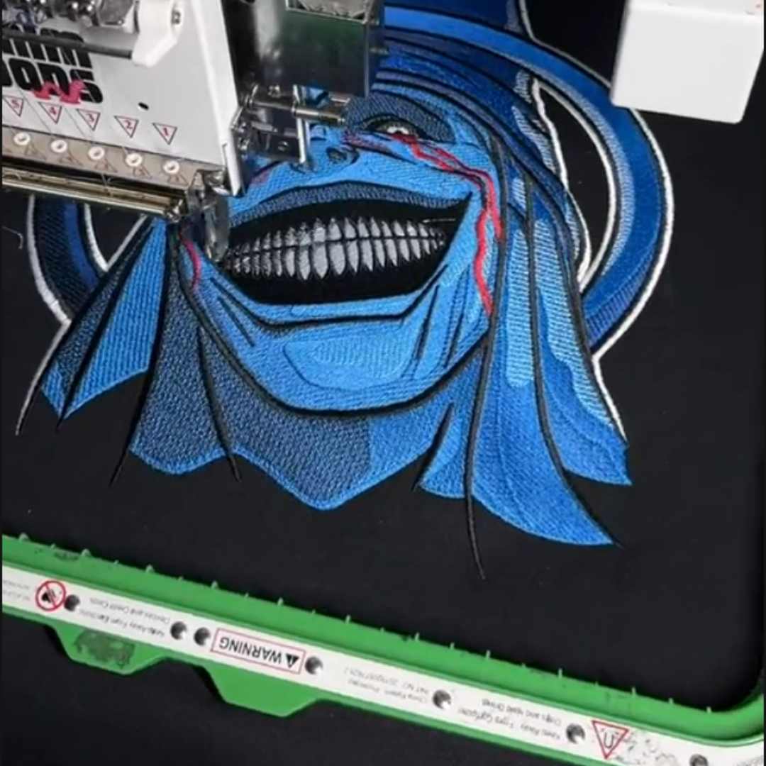 Solo Leveling Statue and Logo Embroidery Design