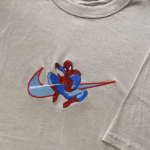 Spider Man Embroidery Design stitched by a customer