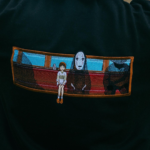 Spirited Away Train Embroidery Design stitched by a customer