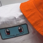 Squirtle Eyes Embroidery Design stitched by a customer