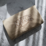 Swoosh Embroidery Design stitched by a customer
