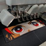 Tanjiro Kamado Eyes Embroidery Design stitched by a customer