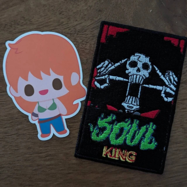 The Soul King Brook Embroidery Design stitched by a customer