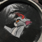 Tom and Jerry Embroidery Design stitched by a customer