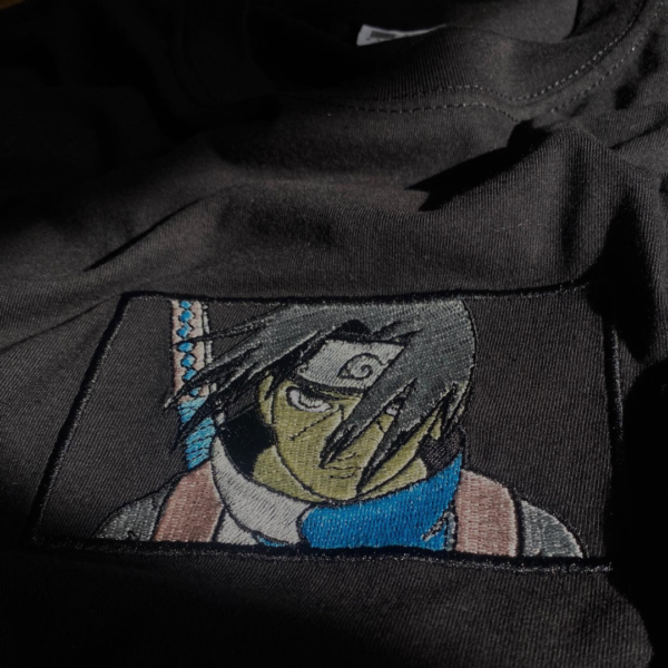 Uchiha Itachi Boxed Embroidery Design stitched by a customer