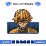 Zenitsu Embroidery Design