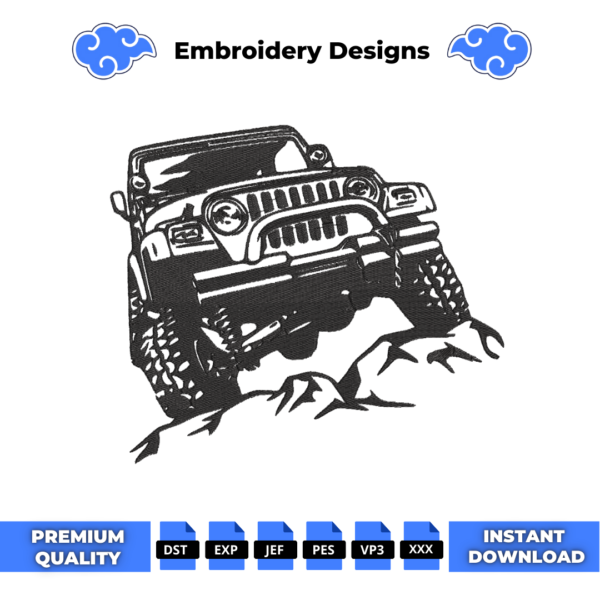 4X4 Embroidery Design