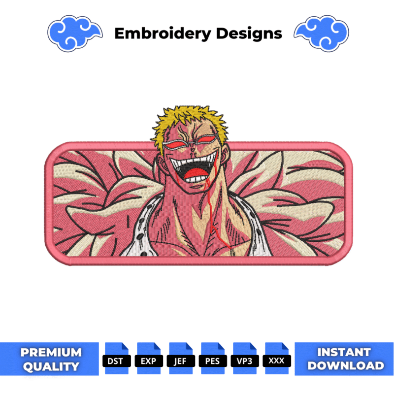 Doflamingo Embroidery Design