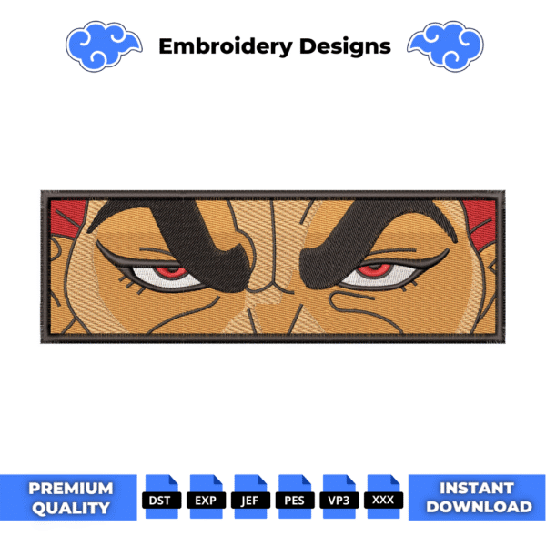 Yujiro Eyes Embroidery Design