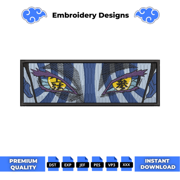 Akaza Eyes Embroidery Design