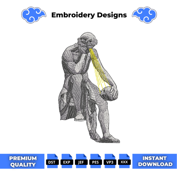Angel Greek Embroidery Design