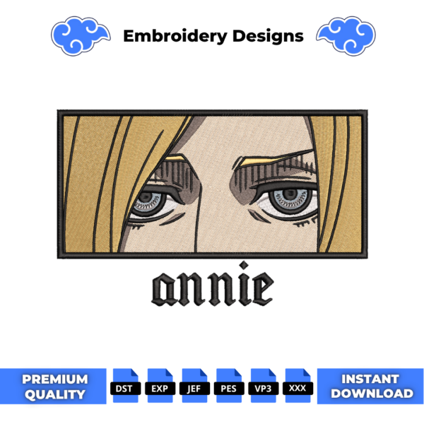 Annie Eyes Embroidery Design