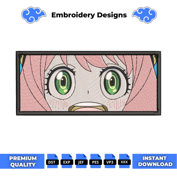 Anya Eyes Embroidery Design
