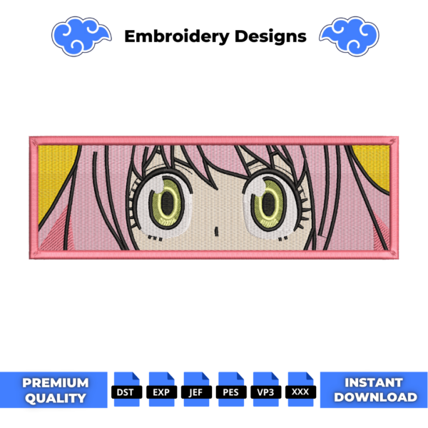 Anya Forger Eyes Embroidery Design