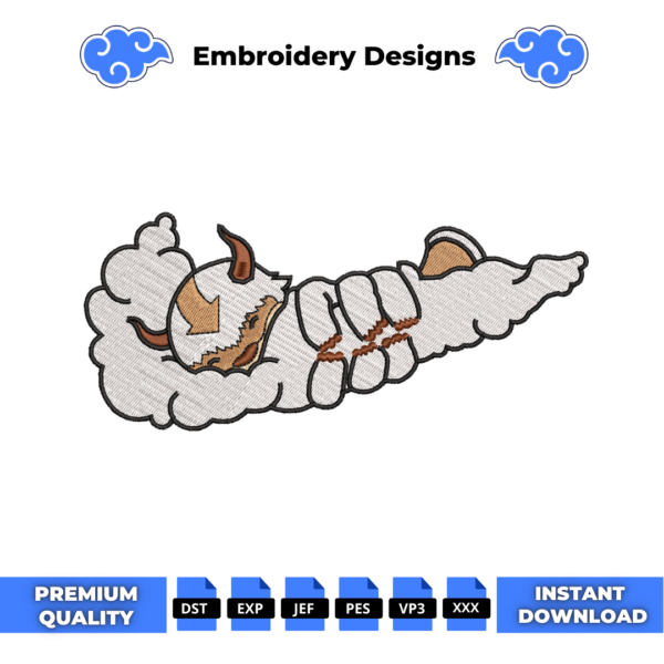 Appa Swoosh Embroidery Design
