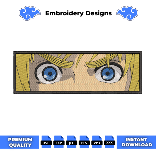 Armin Eyes AOT Embroidery Design