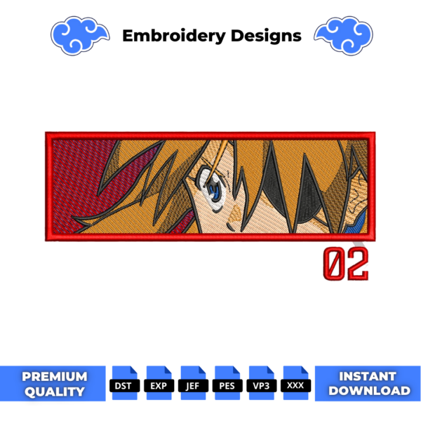 Asuka Eyes Embroidery Design