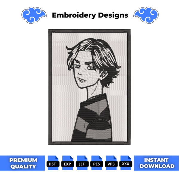 Baji Keisuke Boxed Embroidery Design
