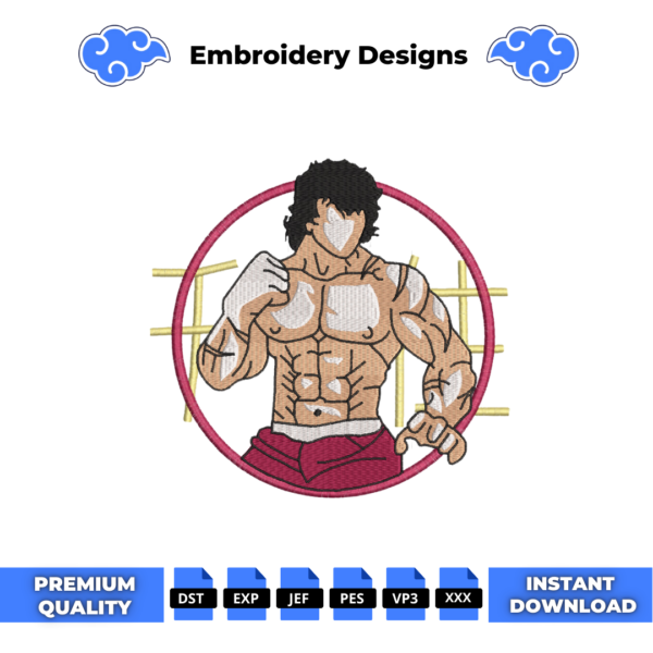 Baki Circle Embroidery Design