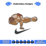 Baki Hanma Anime Embroidery Design