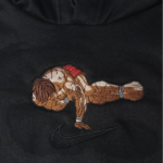 Baki Hanma Anime Embroidery Design stitched by a customer