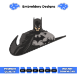 Batman Swoosh Embroidery Design