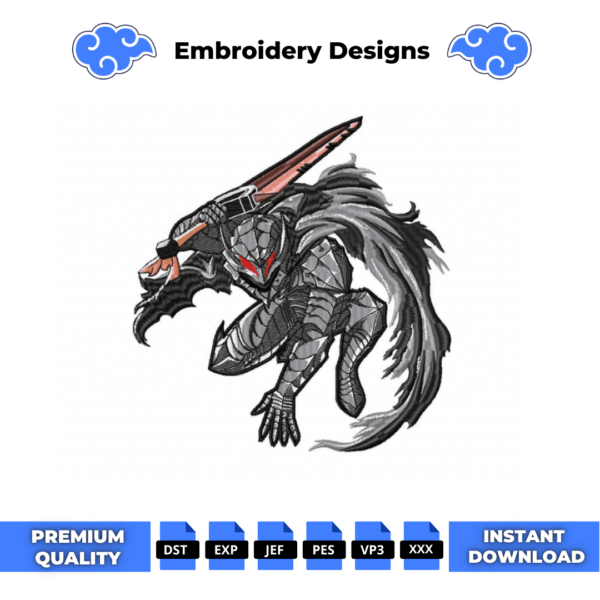 Berserk Armor Embroidery Design