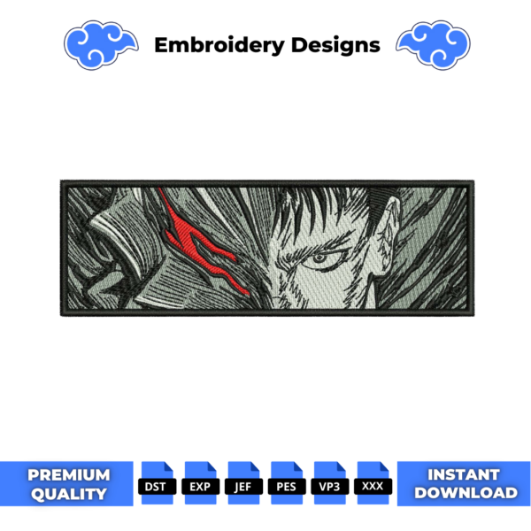 Berserk Eyes Embroidery Design