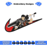 Berserk Guts Anime Embroidery Design