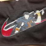 Berserk Guts Anime Embroidery Design stitched by a customer