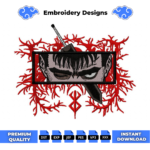 Berserk Guts Eyes Embroidery Design