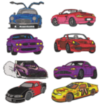 Preview for Bundle 20 Cars Embroidery Design
