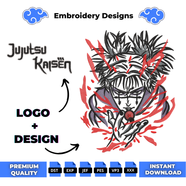 Choso and Logo Embroidery Design