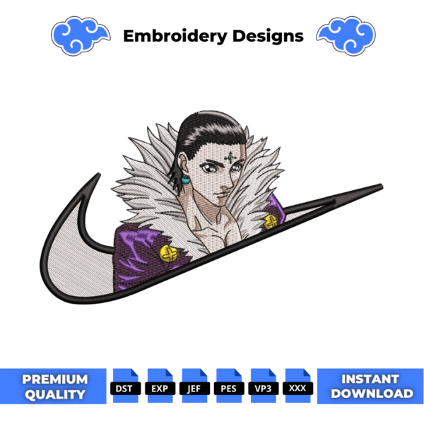 Chrollo Lucilfer Embroidery Design