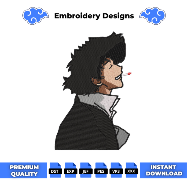 Cowboy Bebop Spike Embroidery Design