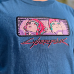 Cyberpunk Boxed Embroidery Design stitched by a customer