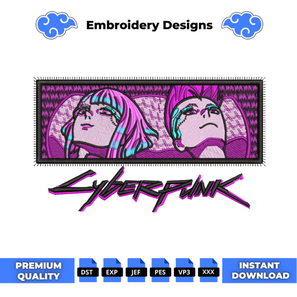 Cyberpunk Boxed Embroidery Design