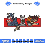 Dandadan Embroidery Design