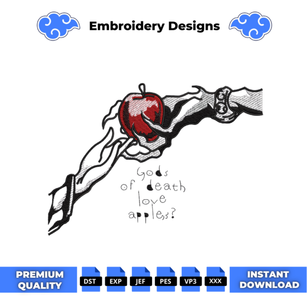 Death Note Embroidery Design