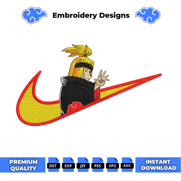Deidara Uchiha Embroidery Design