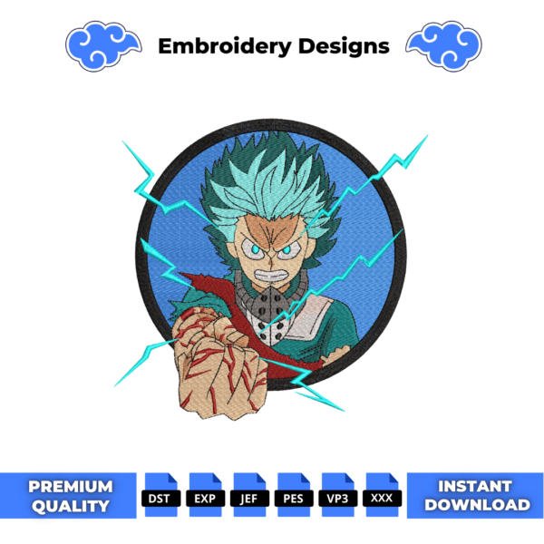 Deku Circle Embroidery Design