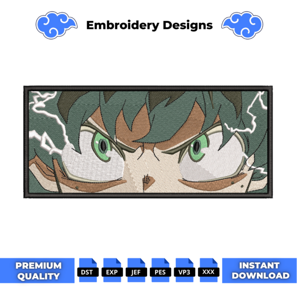 Deku Eyes Embroidery Design
