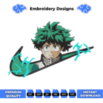 Deku Midoriya Embroidery Design