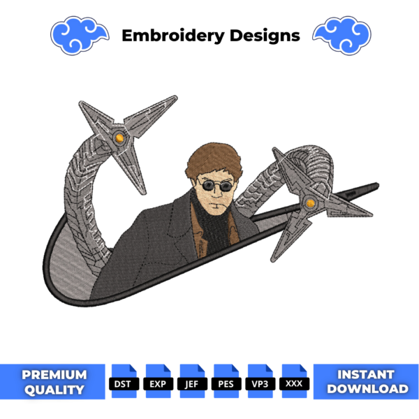 Doc Octopus Embroidery Design