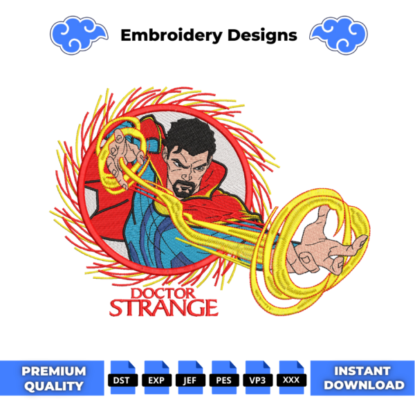 Doctor Strange Embroidery Design
