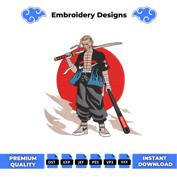 Draken Embroidery Design