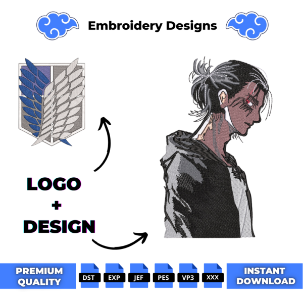 Eren and Logo Embroidery Design