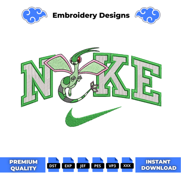 Flygon Swoosh Embroidery Design