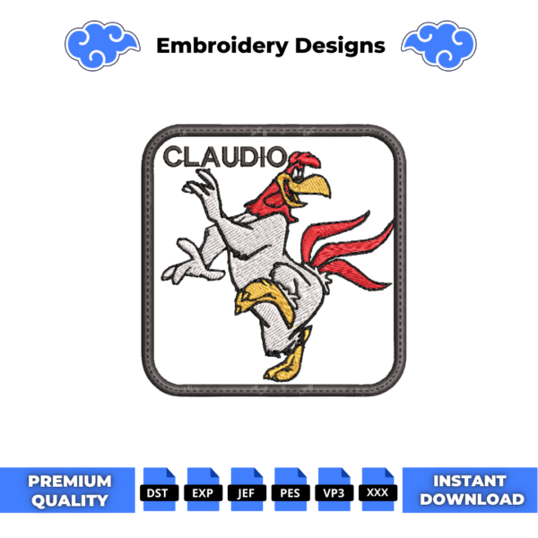 Forghorn Cap Embroidery Design